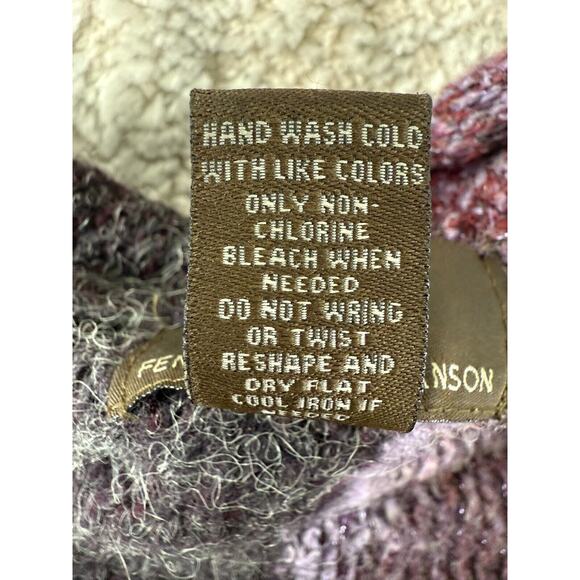 Fenn Wright Mason Sz S Colorblock Alpaca Wool Blend Cardigan Sweater Purple - Picture 6 of 7